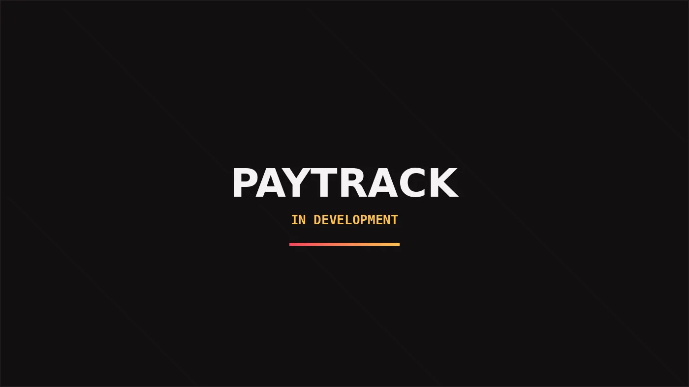 PayTrack primary screen.