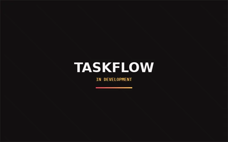 TaskFlow dashboard.